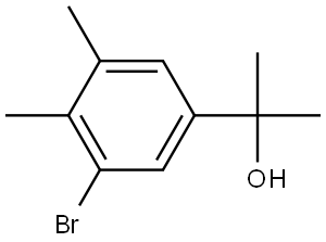 3-Bromo-α,α,4,5-tetramethylbenzenemethanol Struktur