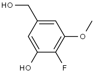 2-fluoro-5-(hydroxymethyl)-3-methoxyphenol Structure