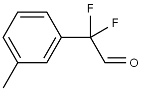 Benzeneacetaldehyde, α,α-difluoro-3-methyl- Structure