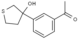 1-[3-(Tetrahydro-3-hydroxy-3-thienyl)phenyl]ethanone Structure