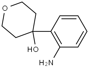 4-(2-aminophenyl)tetrahydro-2H-pyran-4-ol 结构式