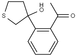 1-[2-(Tetrahydro-3-hydroxy-3-thienyl)phenyl]ethanone,1781327-97-6,结构式
