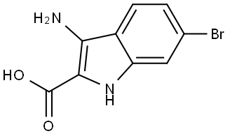 3-Amino-6-bromo-1H-indole-2-carboxylic acid Structure