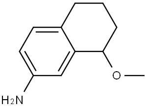 8-甲氧基-5,6,7,8-四氢萘-2-胺 结构式