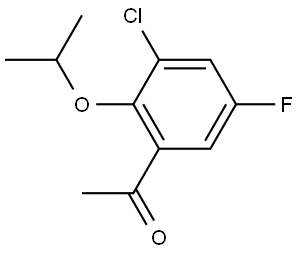 1-(3-chloro-5-fluoro-2-isopropoxyphenyl)ethanone Structure