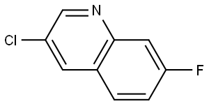 3-chloro-7-fluoroquinoline Structure