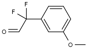 Benzeneacetaldehyde, α,α-difluoro-3-methoxy- Structure