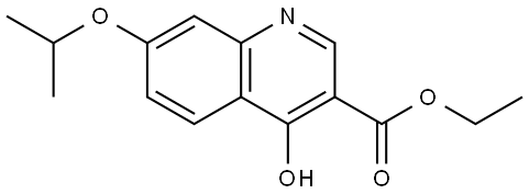 Ethyl 4-hydroxy-7-(1-methylethoxy)-3-quinolinecarboxylate Structure