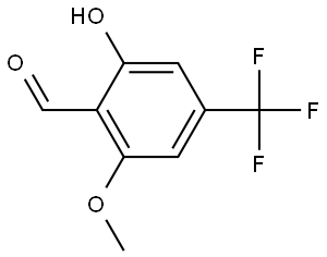 Benzaldehyde, 2-hydroxy-6-methoxy-4-(trifluoromethyl)-,1782789-13-2,结构式