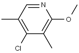 4-Chloro-2-methoxy-3,5-dimethylpyridine,1782825-77-7,结构式
