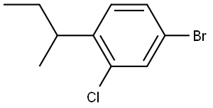 4-Bromo-2-chloro-1-(1-methylpropyl)benzene Struktur