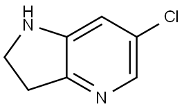 6-chloro-2,3-dihydro-1H-pyrrolo[3,2-b]pyridine 结构式