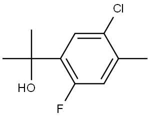 2-(5-chloro-2-fluoro-4-methylphenyl)propan-2-ol 结构式