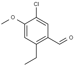 5-Chloro-2-ethyl-4-methoxybenzaldehyde 化学構造式