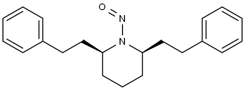 (2R,6S)-1-nitroso-2,6-diphenethylpiperidine Structure