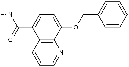 8-(Phenylmethoxy)-5-quinolinecarboxamide Struktur