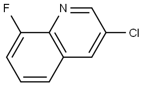 3-chloro-8-fluoroquinoline Struktur