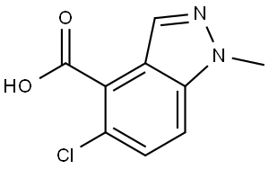 5-Chloro-1-methyl-1H-indazole-4-carboxylic acid Structure