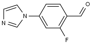 2-fluoro-4-(1H-imidazol-1-yl)benzaldehyde Struktur