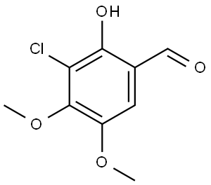 3-Chloro-2-hydroxy-4,5-dimethoxybenzaldehyde 结构式