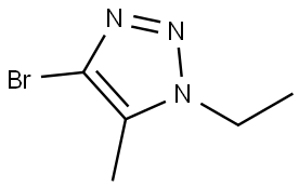 4-bromo-1-ethyl-5-methyl-1H-1,2,3-triazole Structure