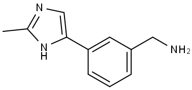 3-(2-methyl-1H-imidazol-5-yl)phenyl]methanamine Struktur