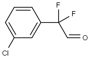 Benzeneacetaldehyde, 3-chloro-α,α-difluoro- Structure