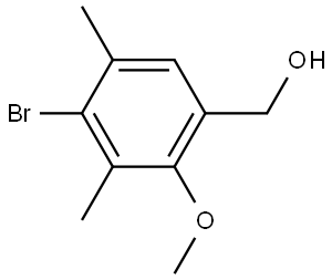 4-Bromo-2-methoxy-3,5-dimethylbenzenemethanol 结构式