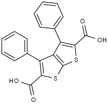 3,4-Diphenyylthieno[2,3-b]thiophene-2,5-dicarboxylic acid Structure