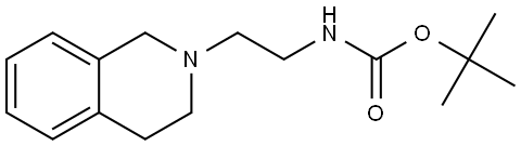 tert-butyl N-(2-(1,2,3,4-tetrahydroisoquinolin-2-yl)ethyl)carbamate Structure