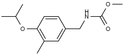 Methyl N-[[3-methyl-4-(1-methylethoxy)phenyl]methyl]carbamate 结构式