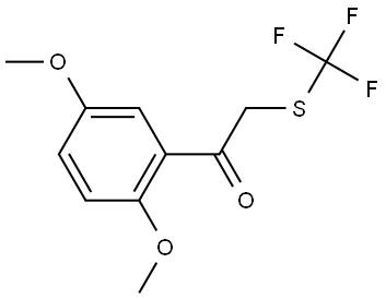 1-(2,5-Dimethoxyphenyl)-2-[(trifluoromethyl)thio]ethanone 结构式
