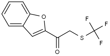 1-(2-Benzofuranyl)-2-[(trifluoromethyl)thio]ethanone Structure