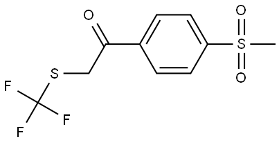 1-[4-(Methylsulfonyl)phenyl]-2-[(trifluoromethyl)thio]ethanone Struktur