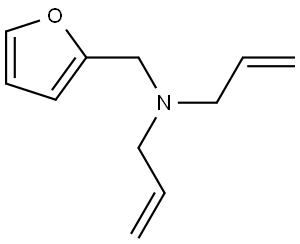 N-(furan-2-ylmethyl)-N-prop-2-enylprop-2-en-1-amine Structure