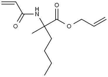 allyl 2-acrylamido-2-methylhexanoate Struktur