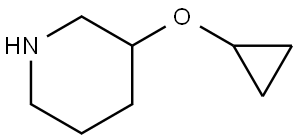 3-Cyclopropoxy-piperidine 化学構造式