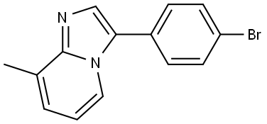 3-(4-BROMOPHENYL)-8-METHYLIMIDAZO[1,2-A]PYRIDINE,1799513-72-6,结构式