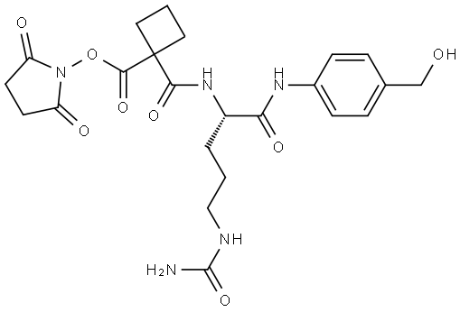 NHS-cBut-Cit-PAB Structure