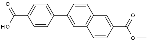 4-(6-(Methoxycarbonyl)naphthalen-2-yl)benzoic acid Structure