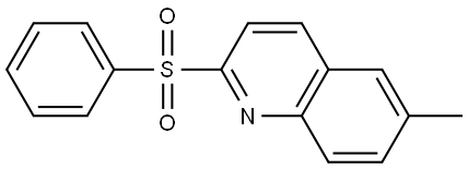 6-Methyl-2-(phenylsulfonyl)quinoline 结构式