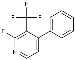 Pyridine, 2-fluoro-4-phenyl-3-(trifluoromethyl)-,1803739-19-6,结构式
