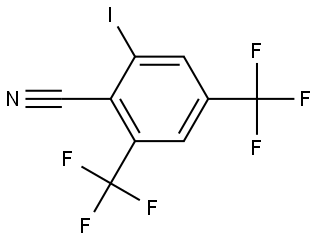 2-Iodo-4,6-bis(trifluoromethyl)benzonitrile 结构式
