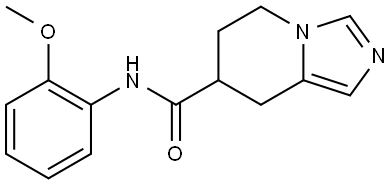 5,6,7,8-Tetrahydro-N-(2-methoxyphenyl)imidazo[1,5-a]pyridine-7-carboxamide Structure