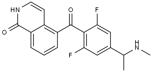 1807935-09-6 5-(2,6-difluoro-4-(1-(methylamino)ethyl)benzoyl)isoquinolin-1(2H)-one