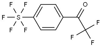 (OC-6-21)-Pentafluoro[4-(2,2,2-trifluoroacetyl)phenyl]sulfur Struktur