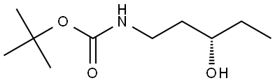 tert-butyl (S)-(3-hydroxypentyl)carbamate Structure