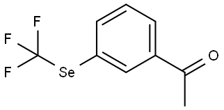 1-(3-((Trifluoromethyl)selanyl)phenyl)ethan-1-one Structure