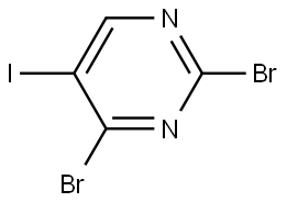 2,4-dibromo-5-iodopyrimidine Structure