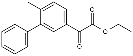 Ethyl 6-methyl-α-oxo[1,1'-biphenyl]-3-acetate,1819368-13-2,结构式